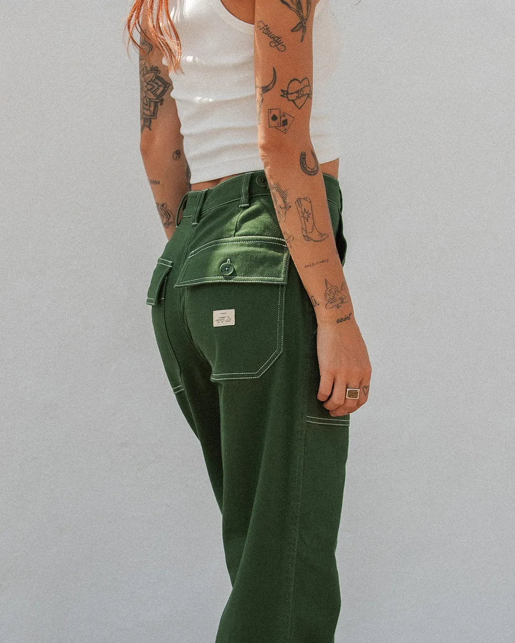 304 Service Fatigue Pants - Green