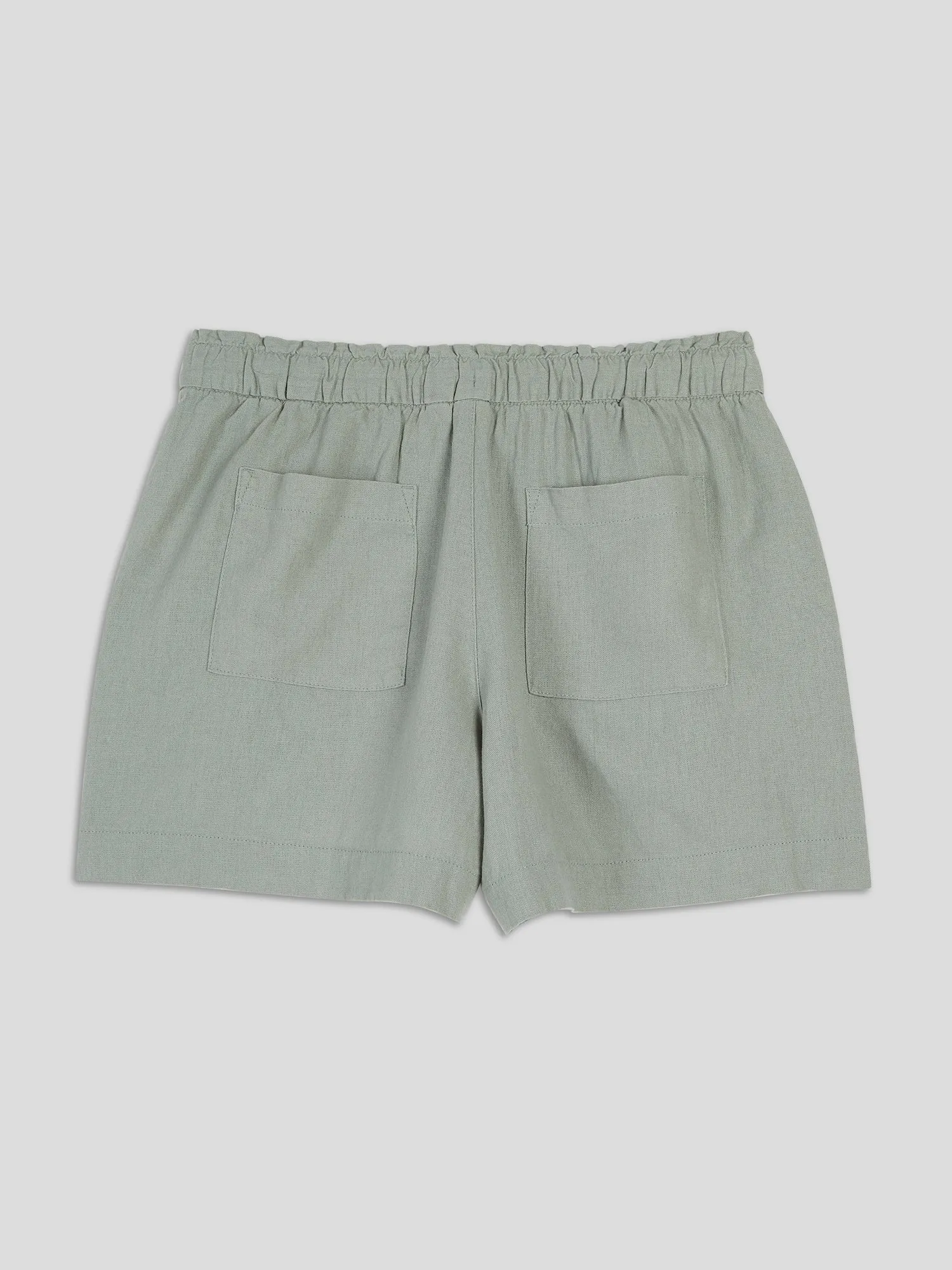 4" Mid Rise Linen Pull-On Shorts