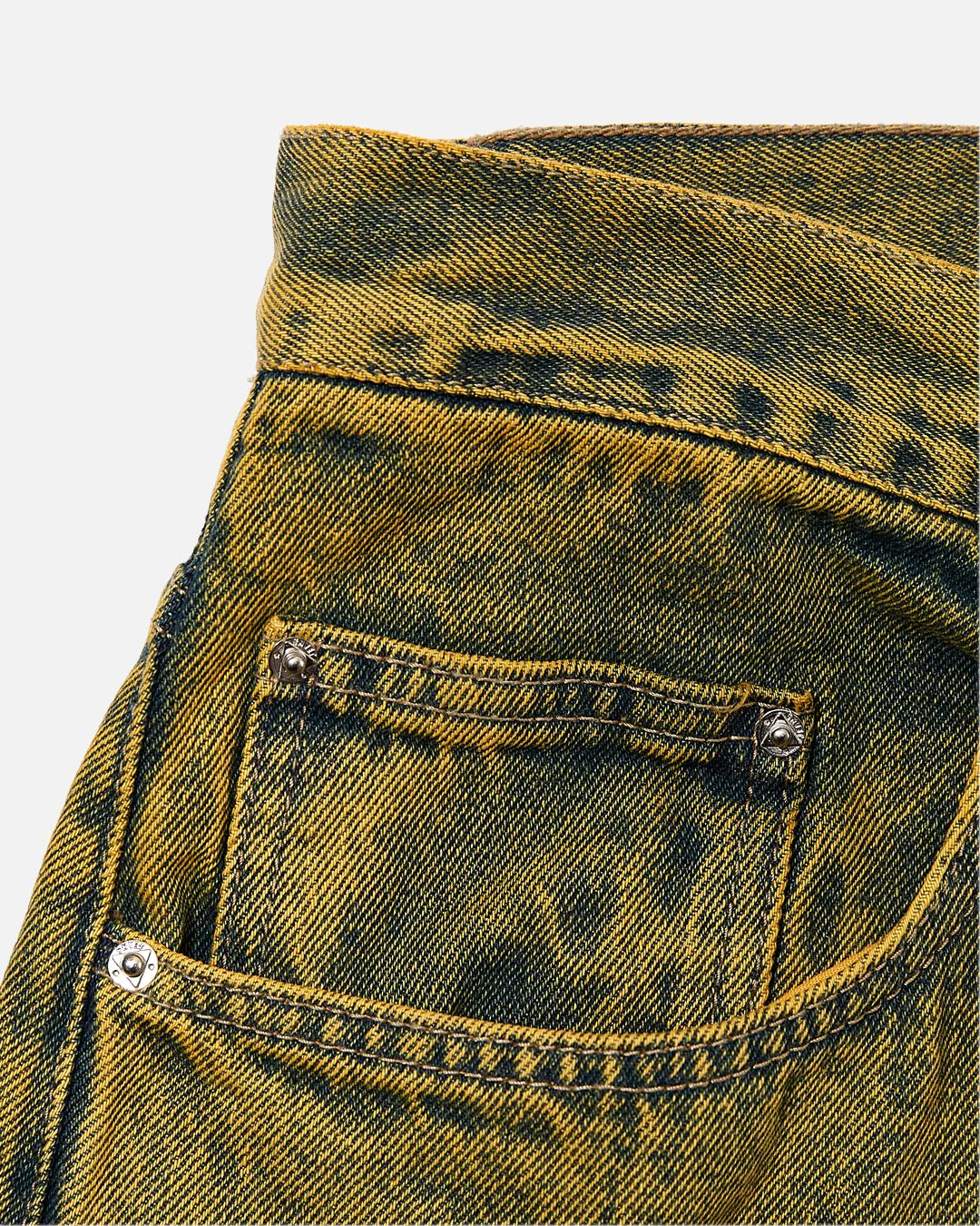 Acid Wash Batten Jean - Gold