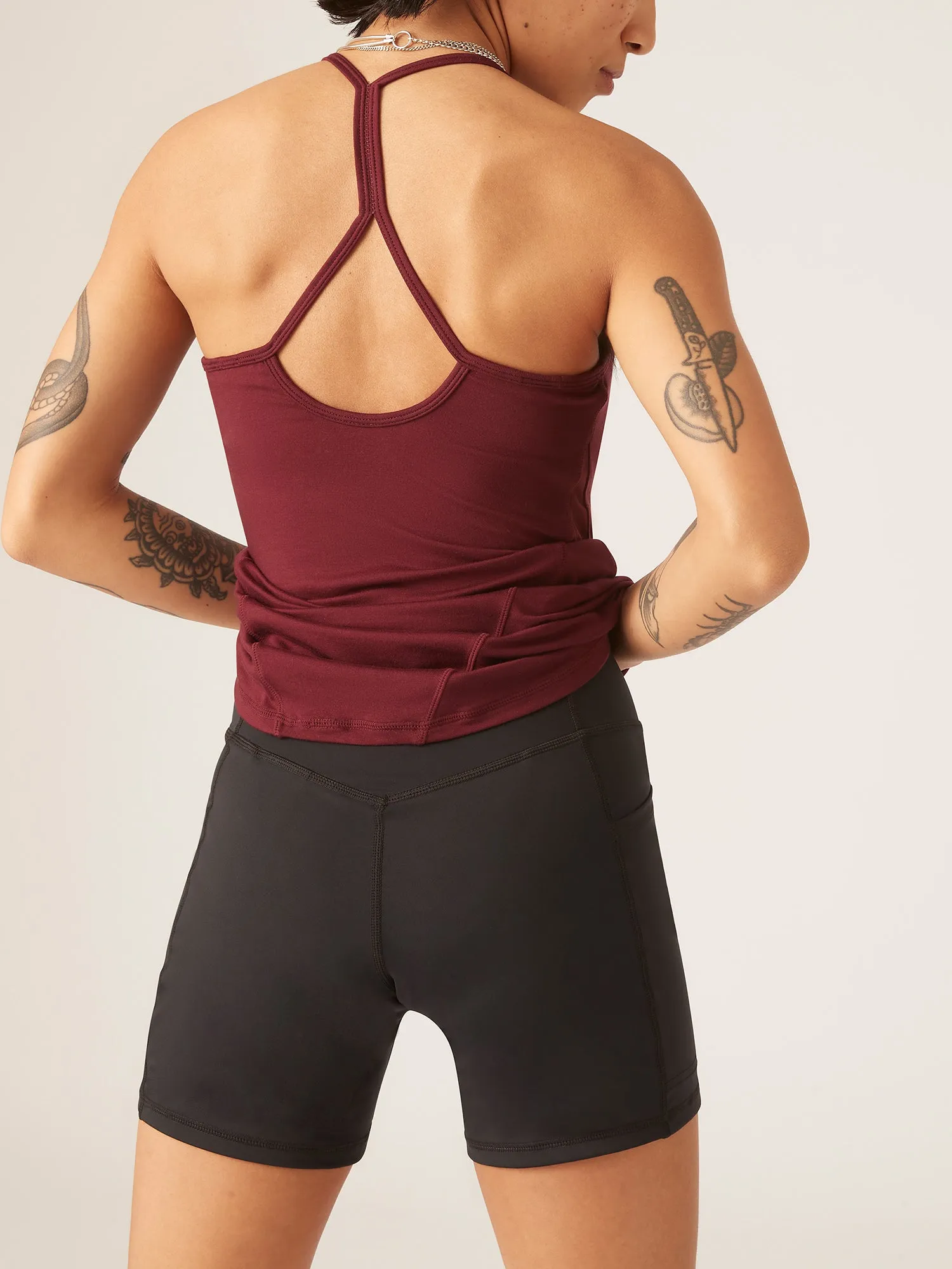 Active Racerback Cami Aubergine