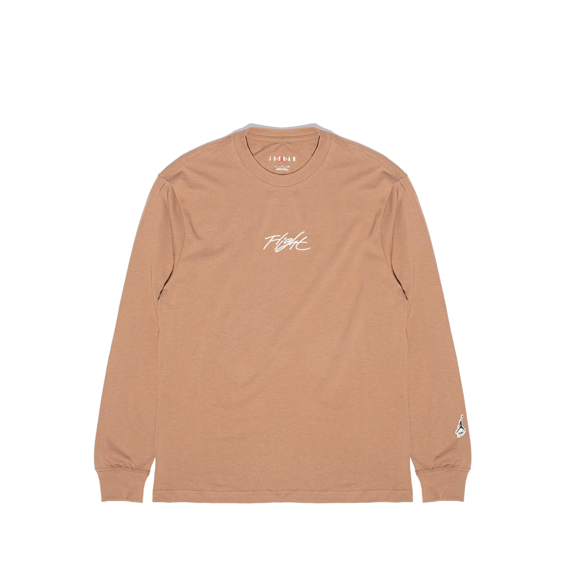 Air Jordan Mens Long Sleeve Tshirt 'Archaeo Brown'