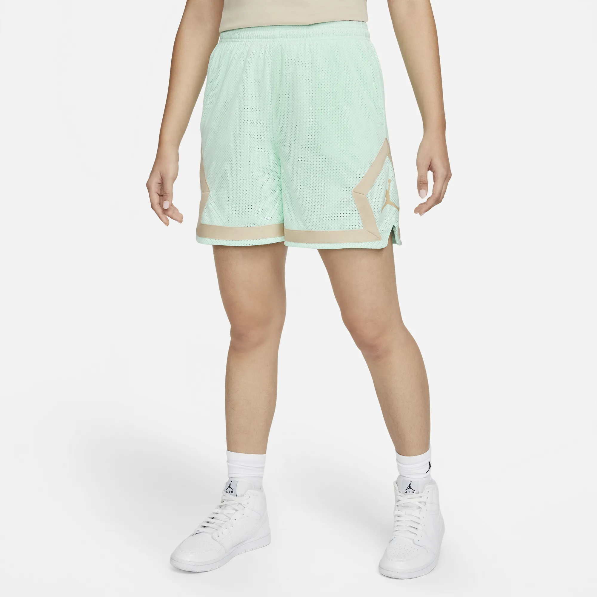 Air Jordan Womens Heritage Diamond Shorts 'Mint Foam'