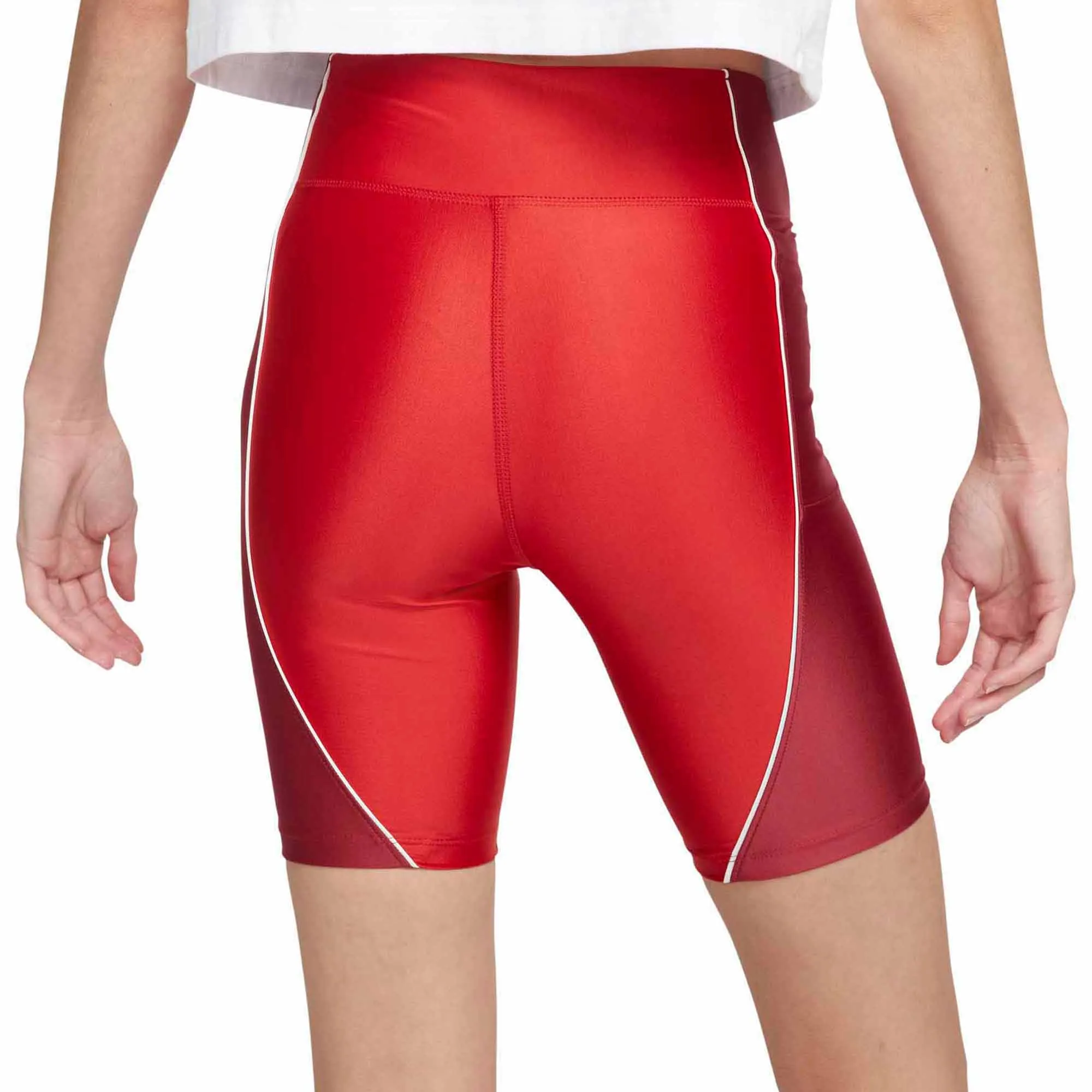 Air Jordan Womens Mid-Rise Bike Shorts 'Varsity Red'