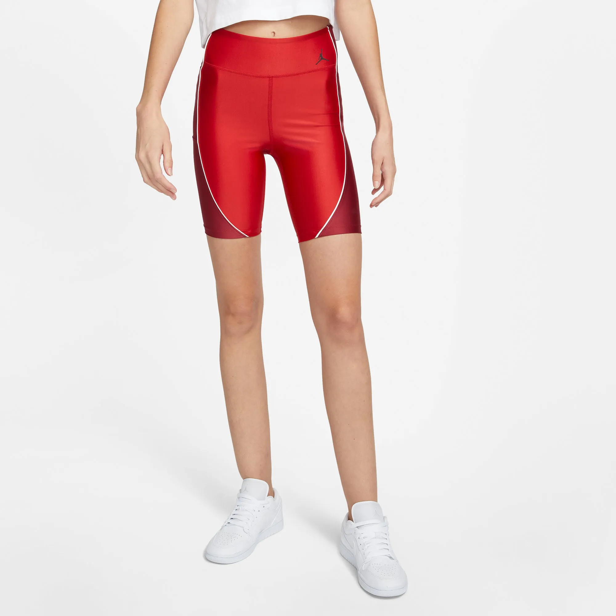 Air Jordan Womens Mid-Rise Bike Shorts 'Varsity Red'