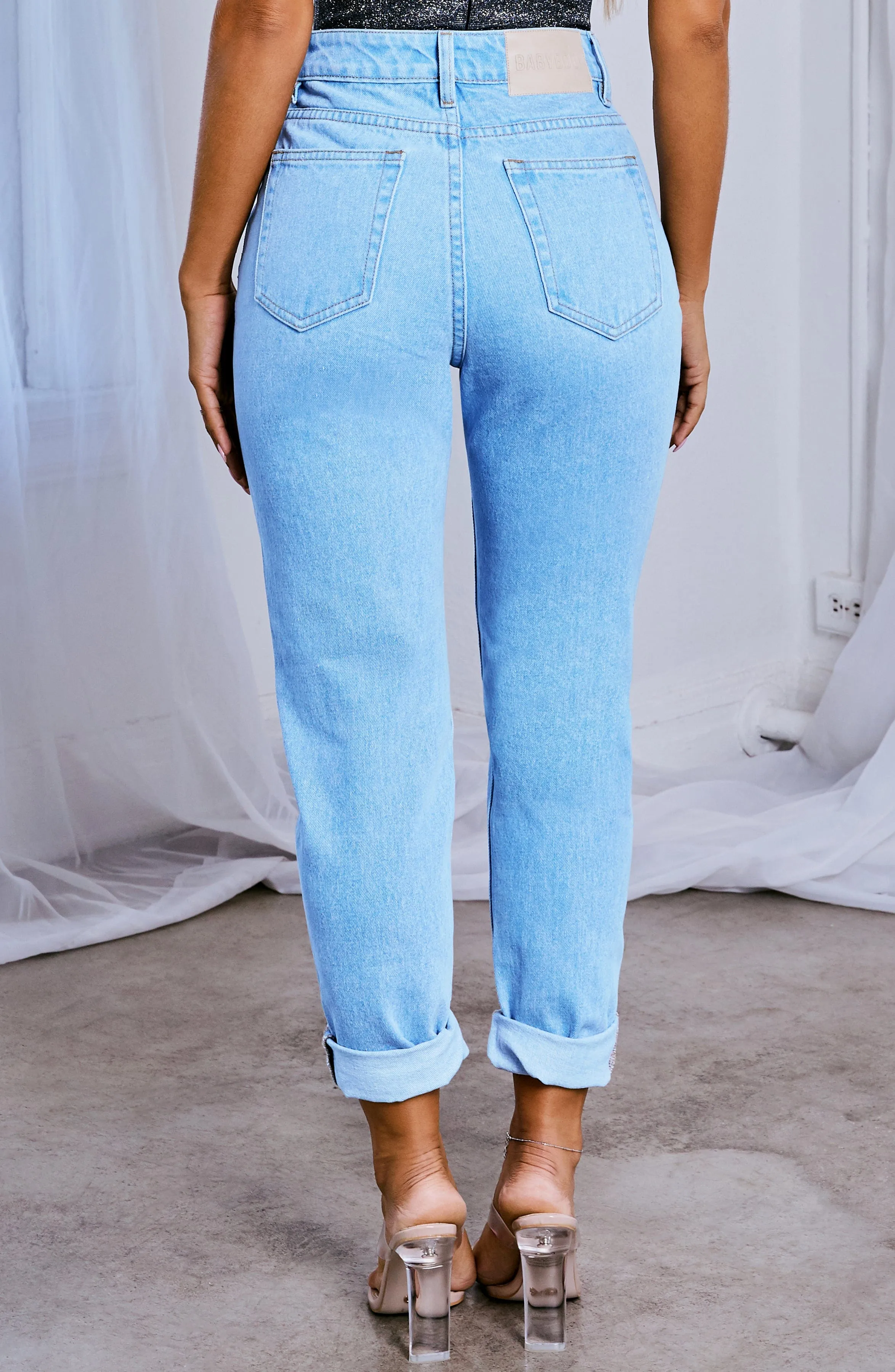 Ali Boyfriend Jeans - Light Blue