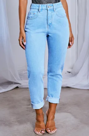 Ali Boyfriend Jeans - Light Blue