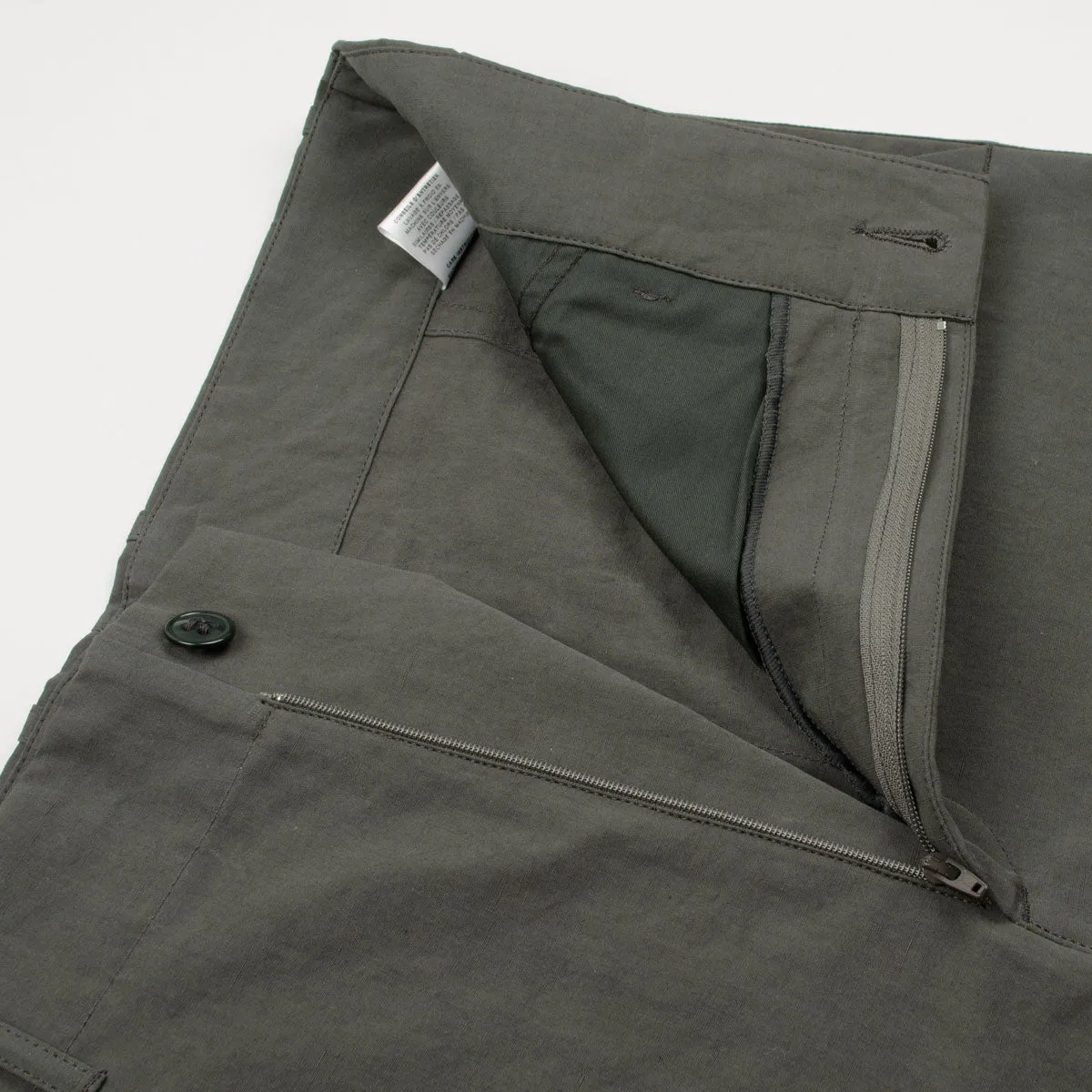 Arpenteur - Fox Cotton / Linen Poplin Trousers - Dark Grey