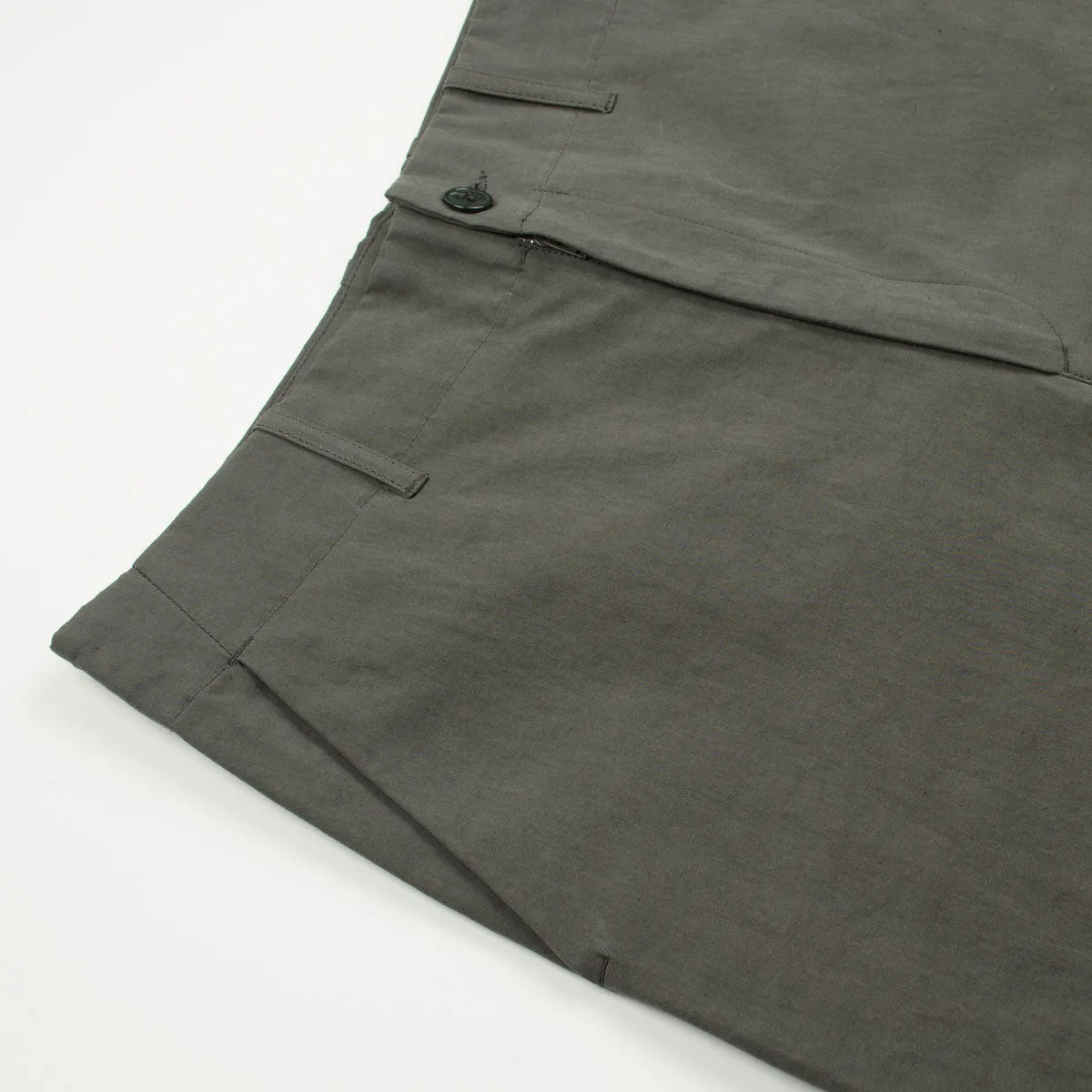 Arpenteur - Fox Cotton / Linen Poplin Trousers - Dark Grey