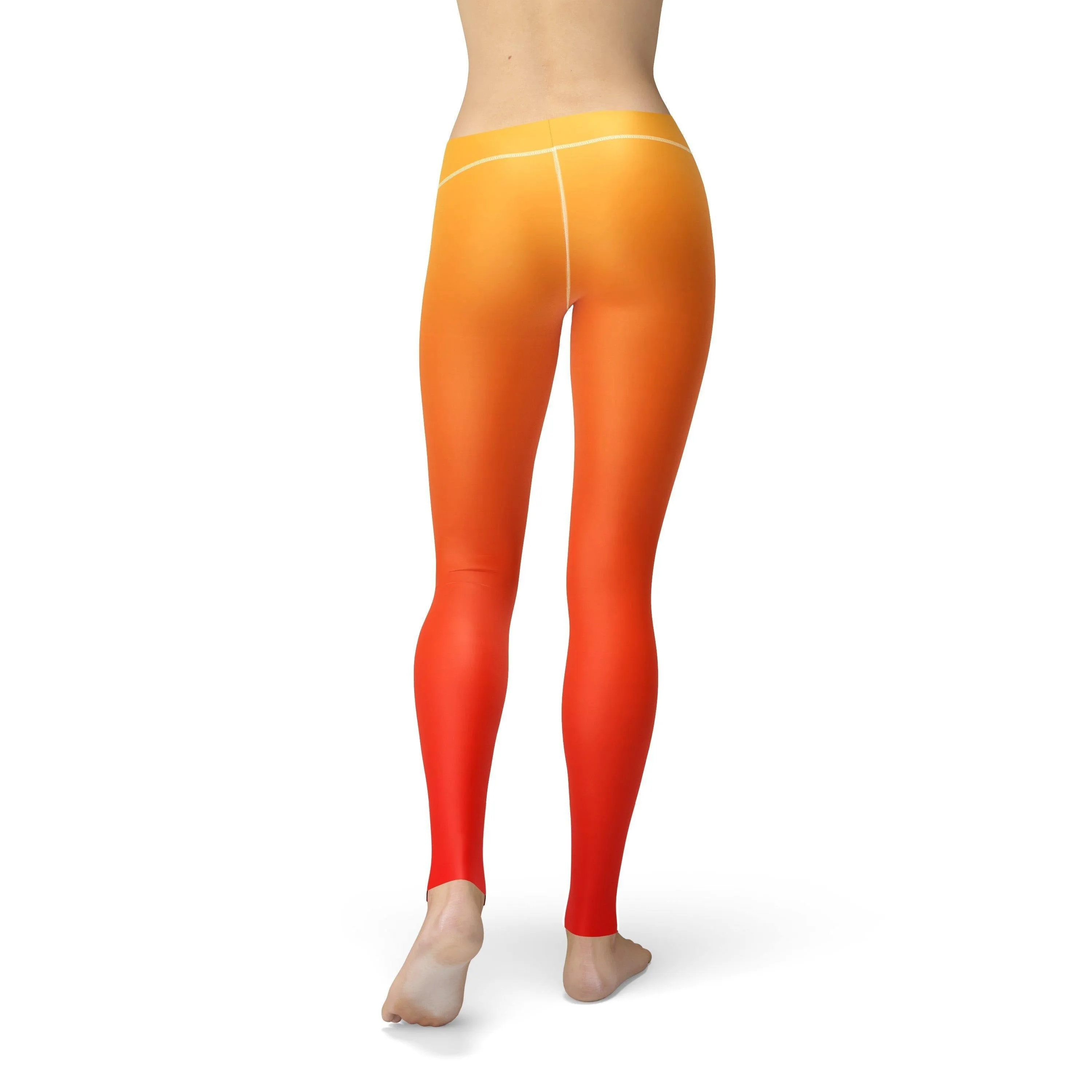 Avery Yellow Red Ombre Leggings