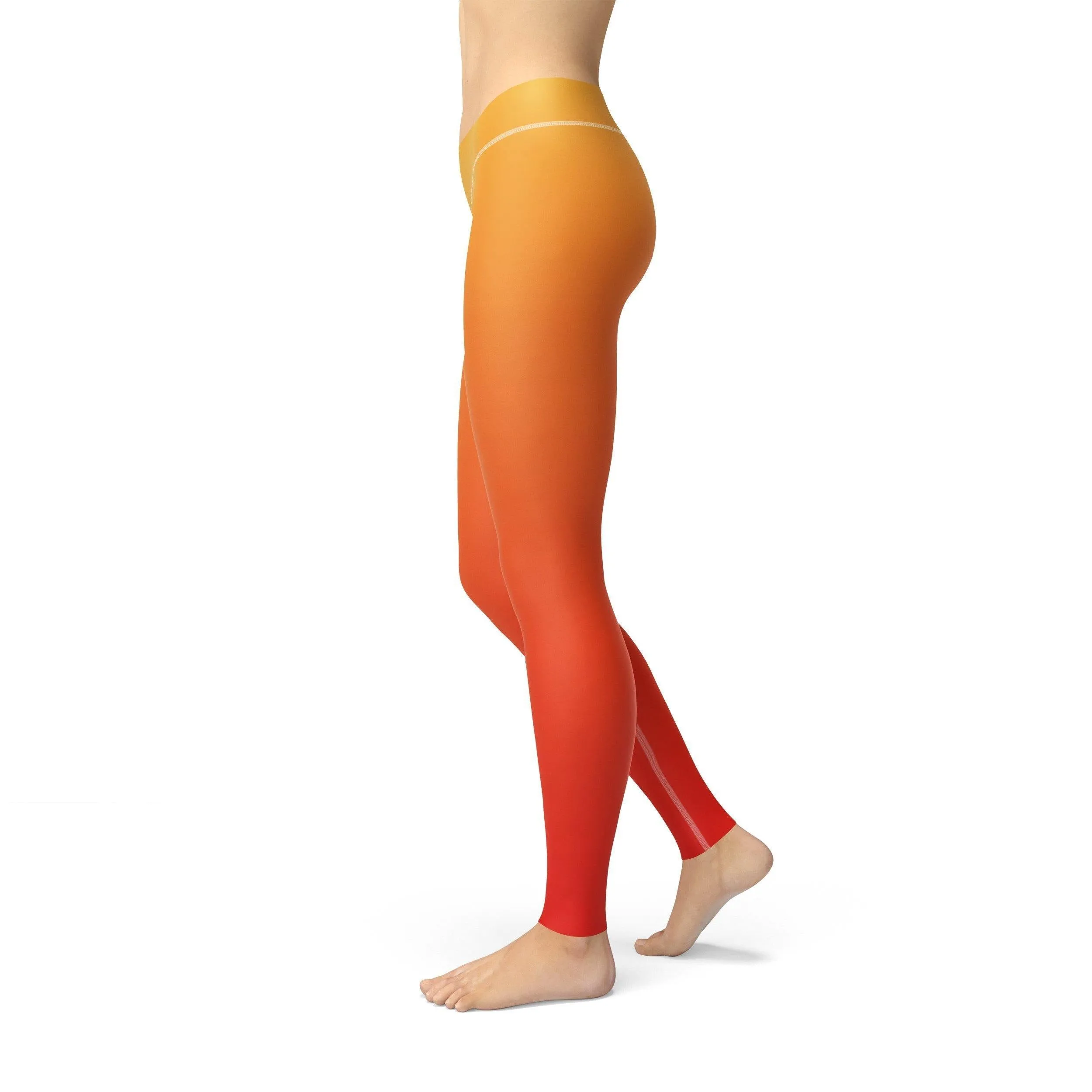 Avery Yellow Red Ombre Leggings