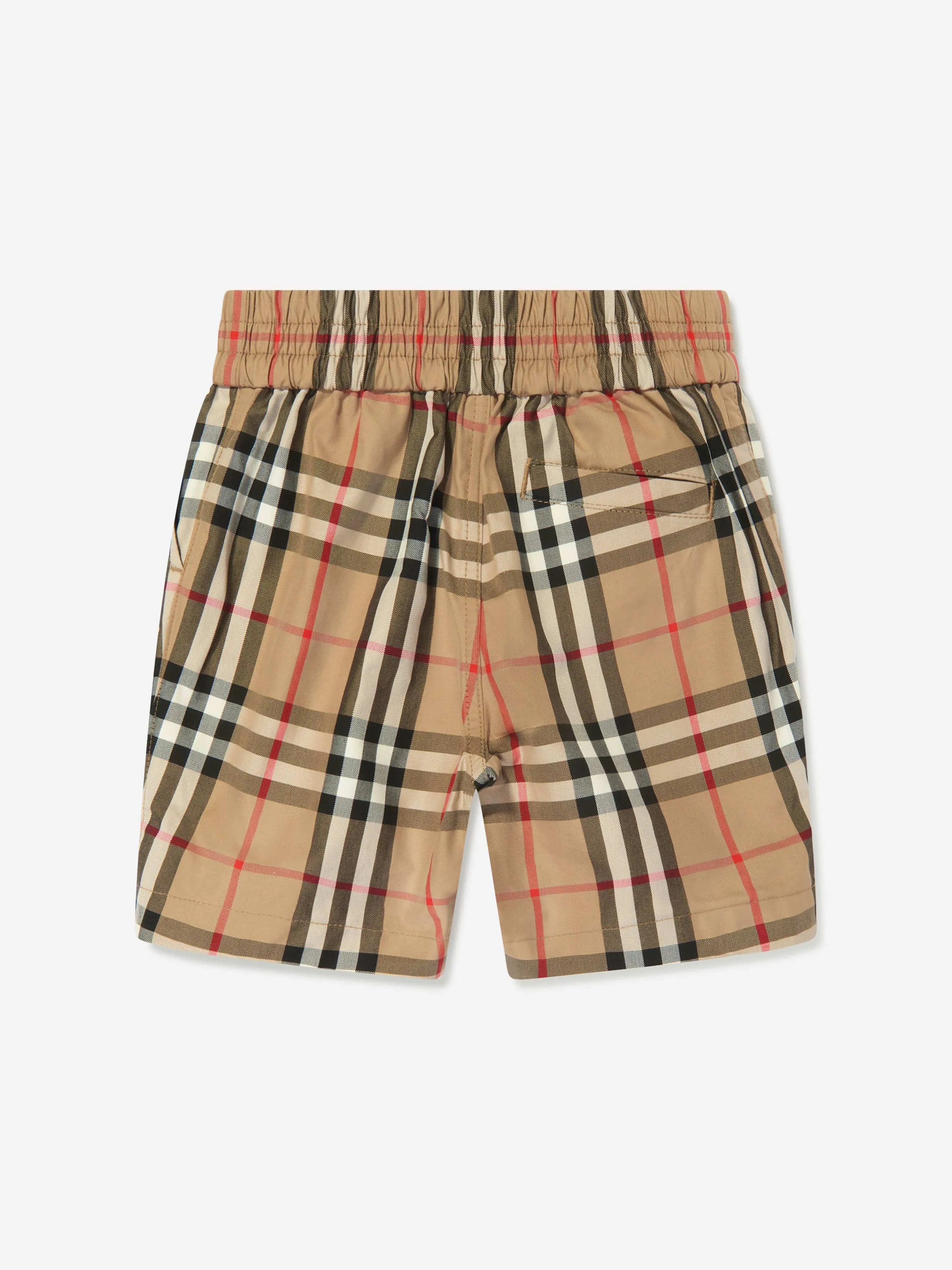 Baby Boys Archive Check Hal Shorts in Beige