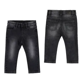 Baby Boys Soft Denim Pant | Black