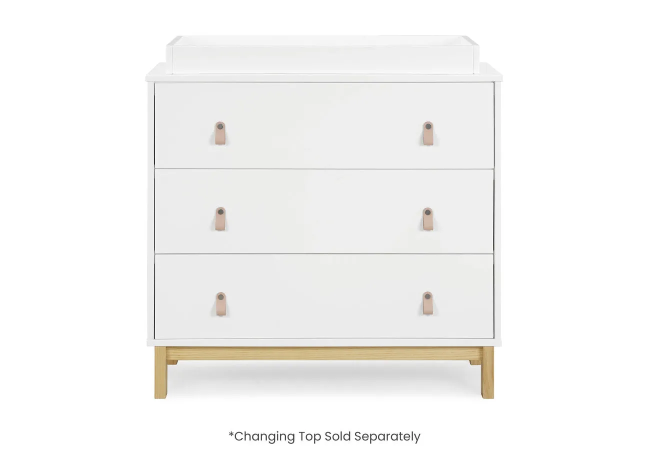 babyGap Legacy 3 Drawer Dresser with Leather Pulls and Interlocking Drawers