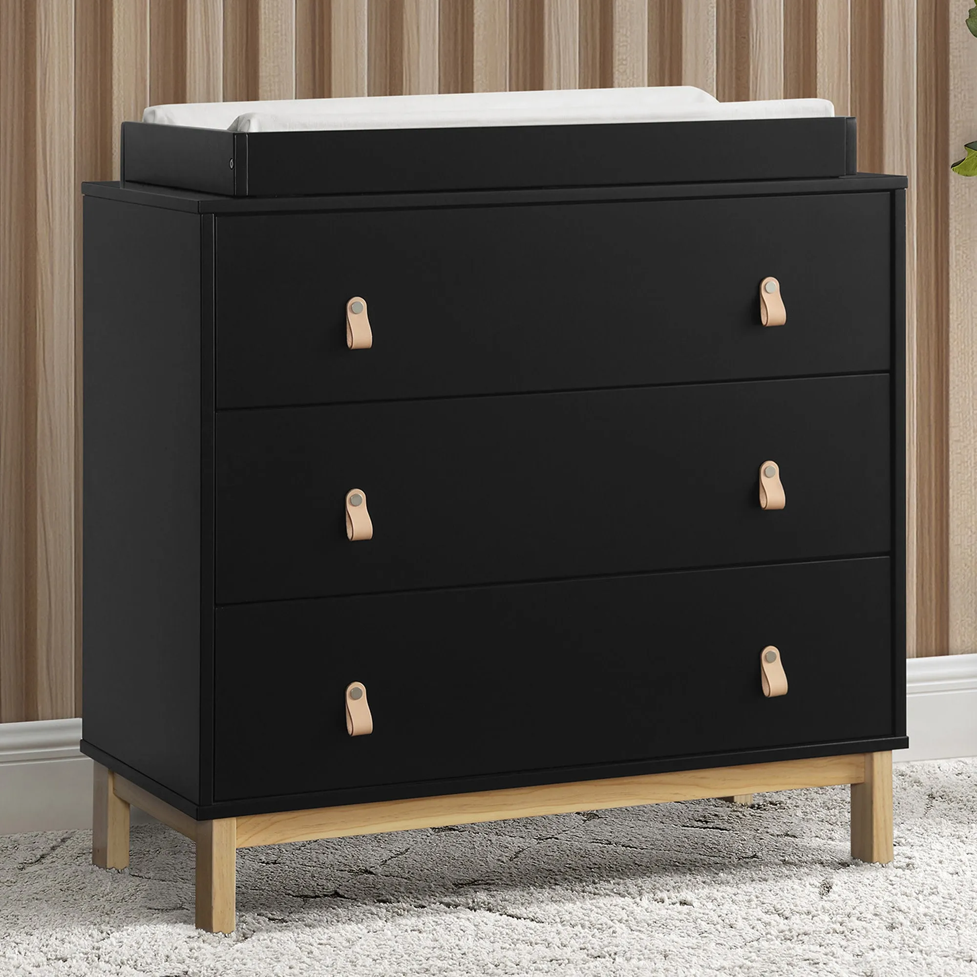 babyGap Legacy 3 Drawer Dresser with Leather Pulls and Interlocking Drawers