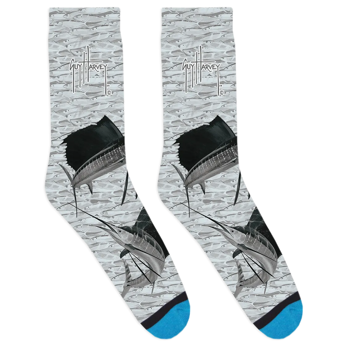 Baitwall Sails Gray Socks