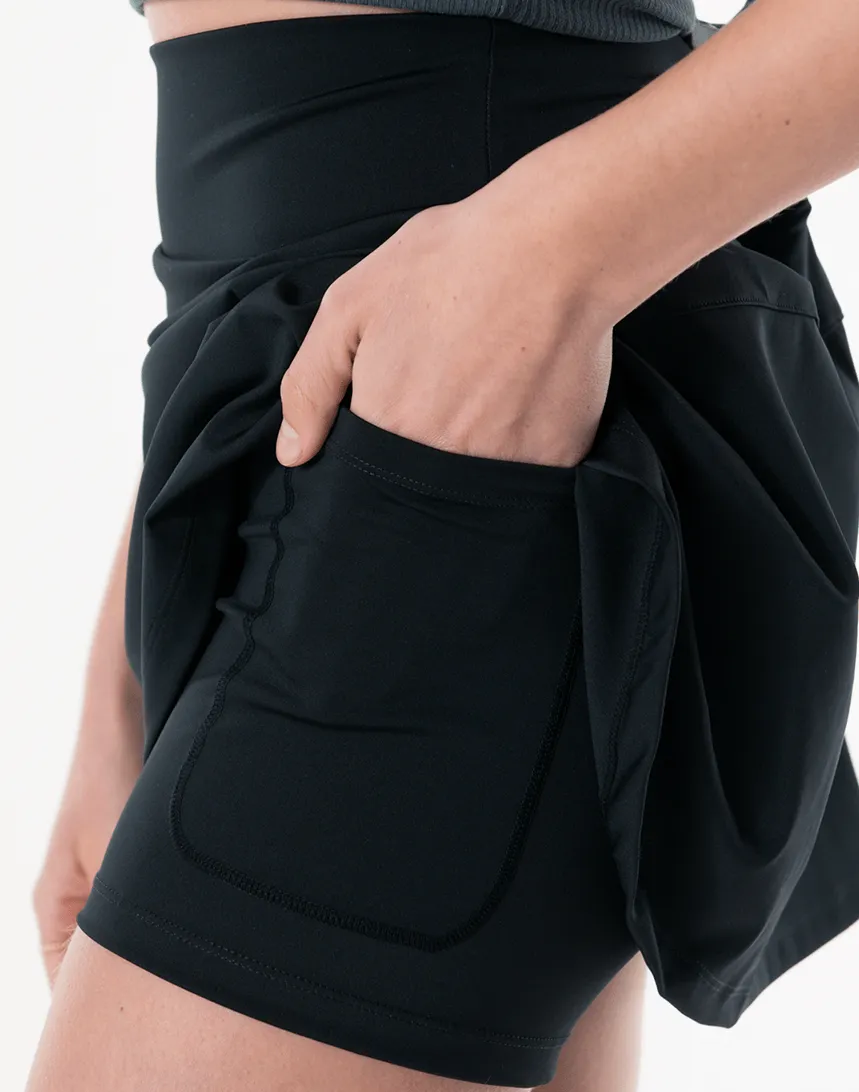 Base Skort in Black