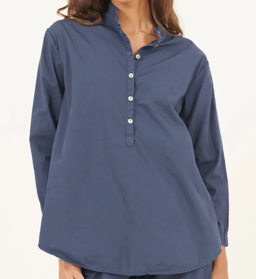 Bindie collarless shirt