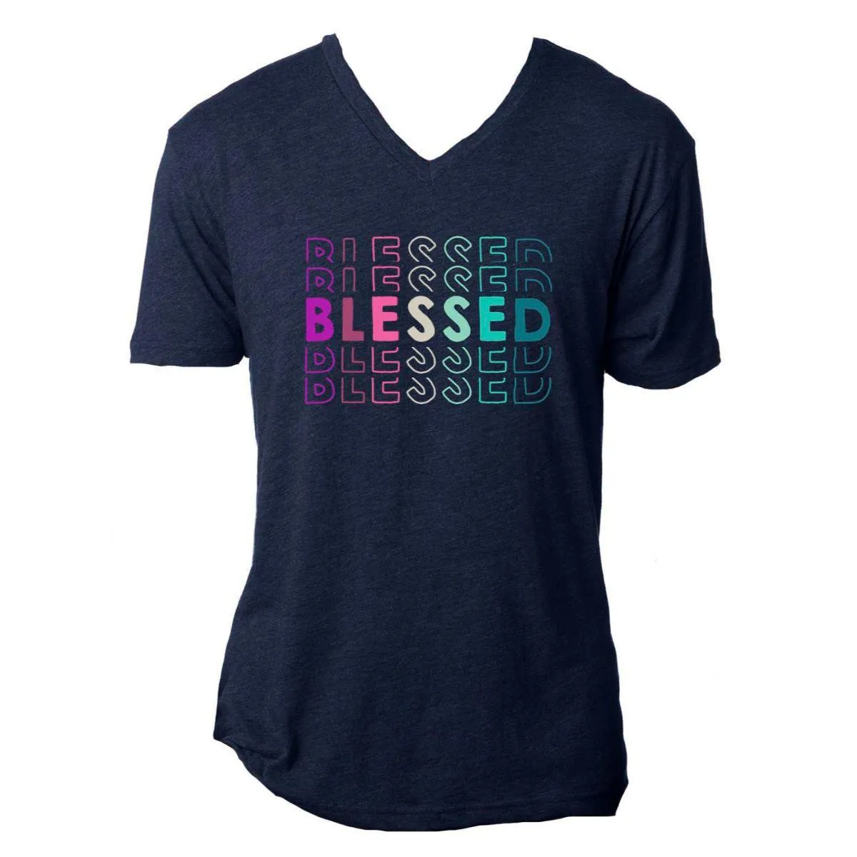 Blessed Navy Graphic Tee