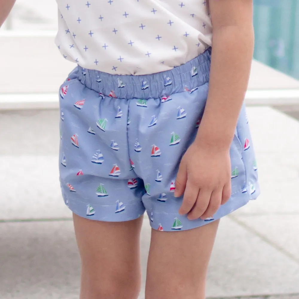 Boy Shorts - Sailboats