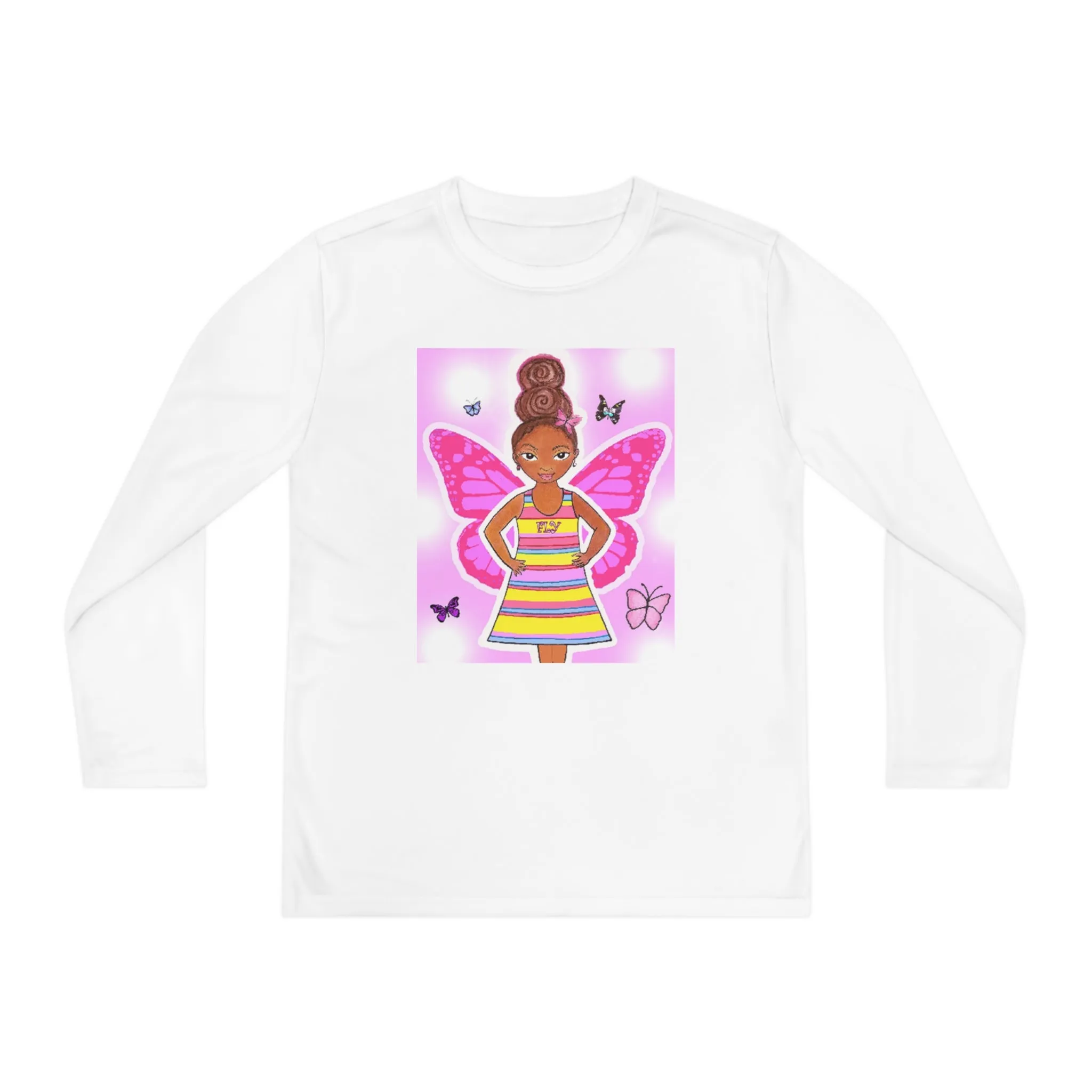 Butterfly Wishes Youth Long Sleeve T- Shirt