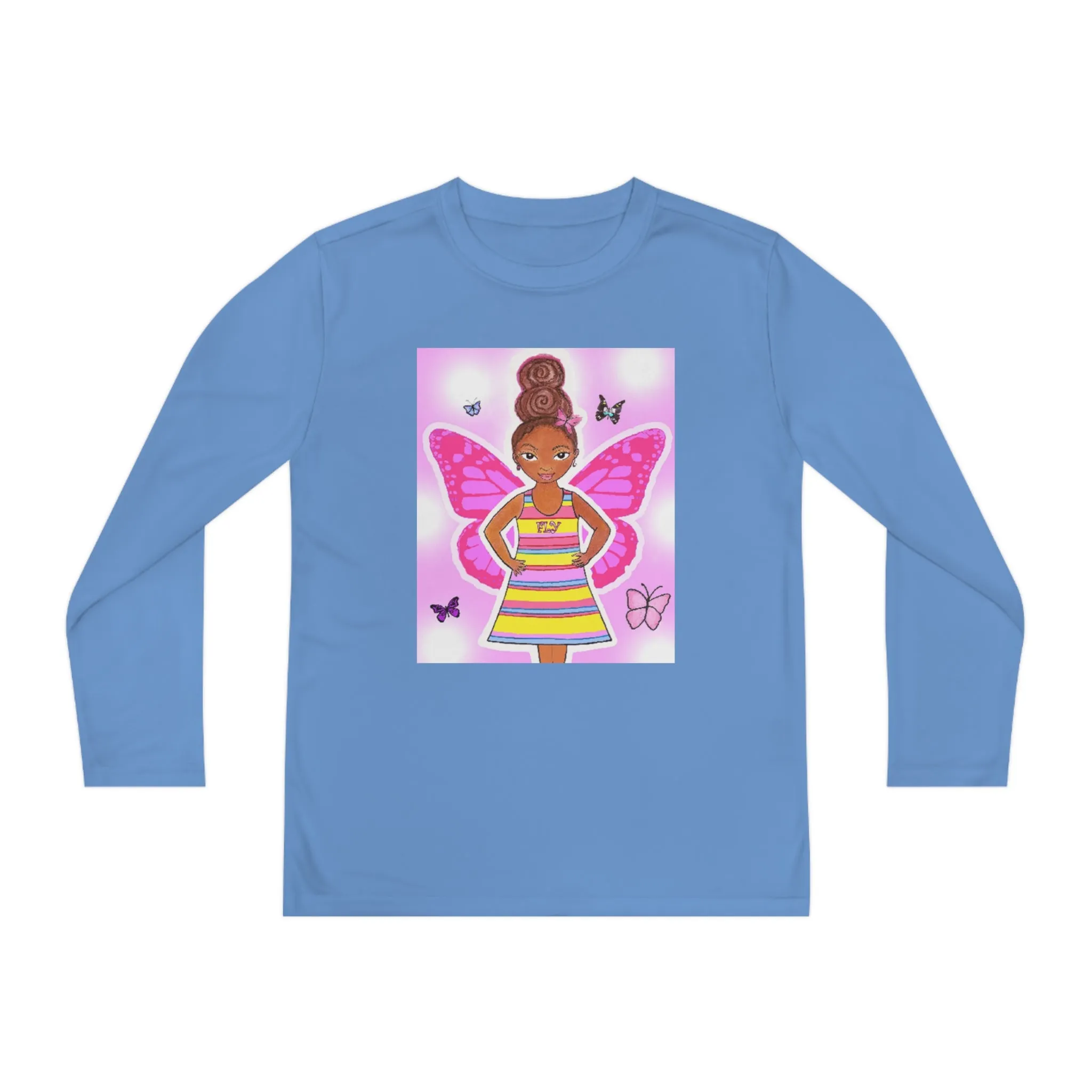 Butterfly Wishes Youth Long Sleeve T- Shirt