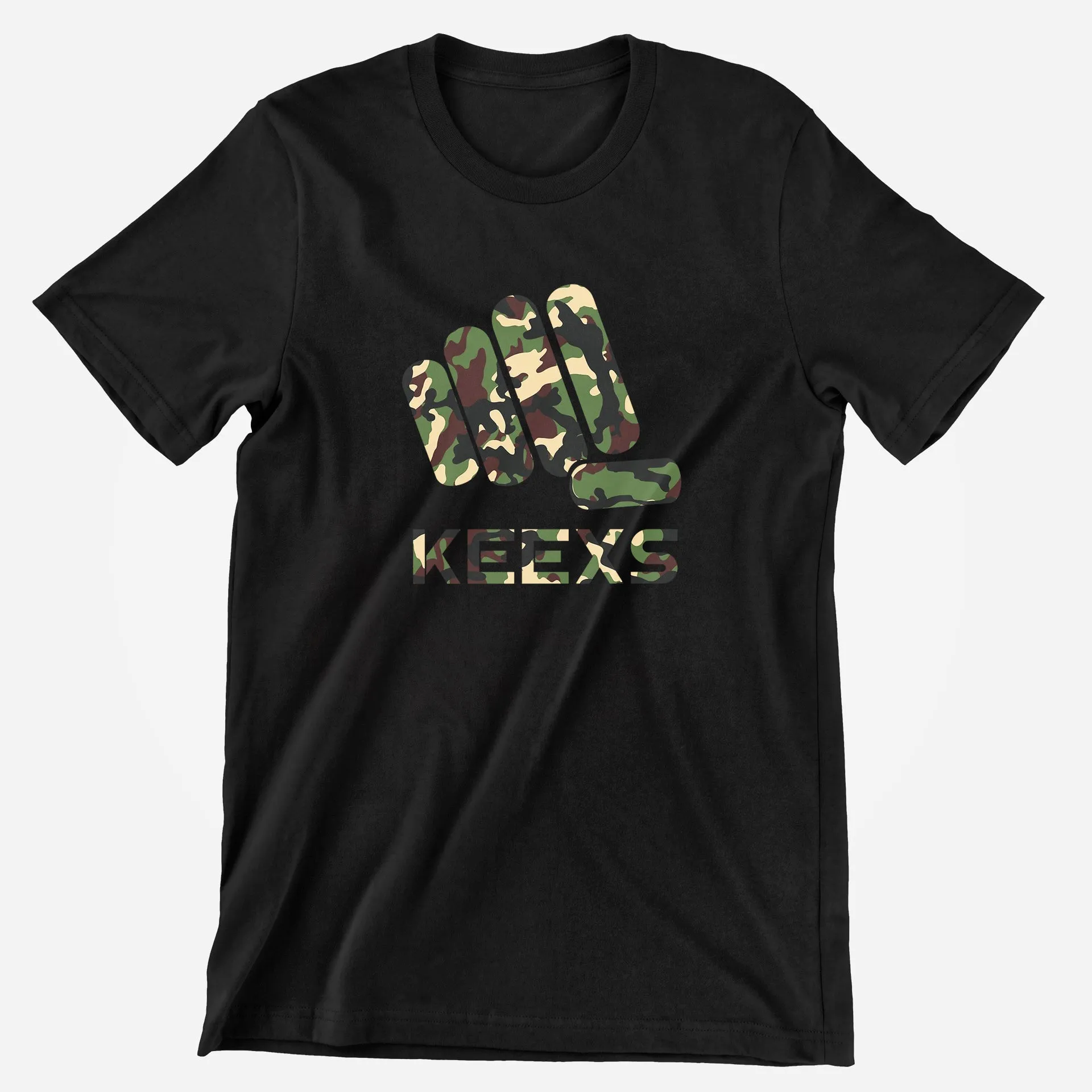 Camo Logo (Eco-friendly) Black T-Shirt