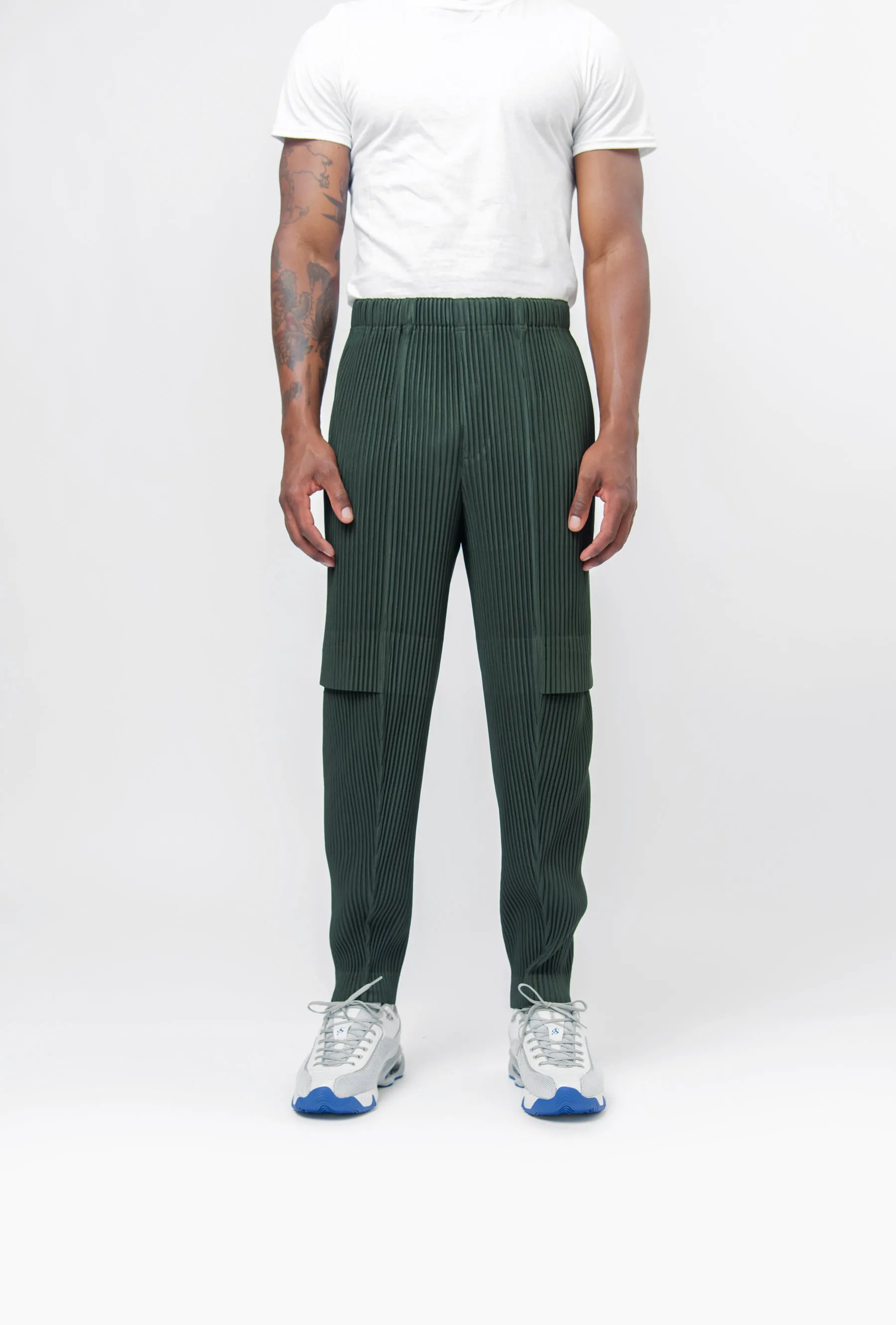 Cargo Pleated Trouser Green Chili HP46-JF171-67