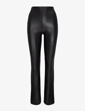 Commando Faux Leather Flared Legging in Black