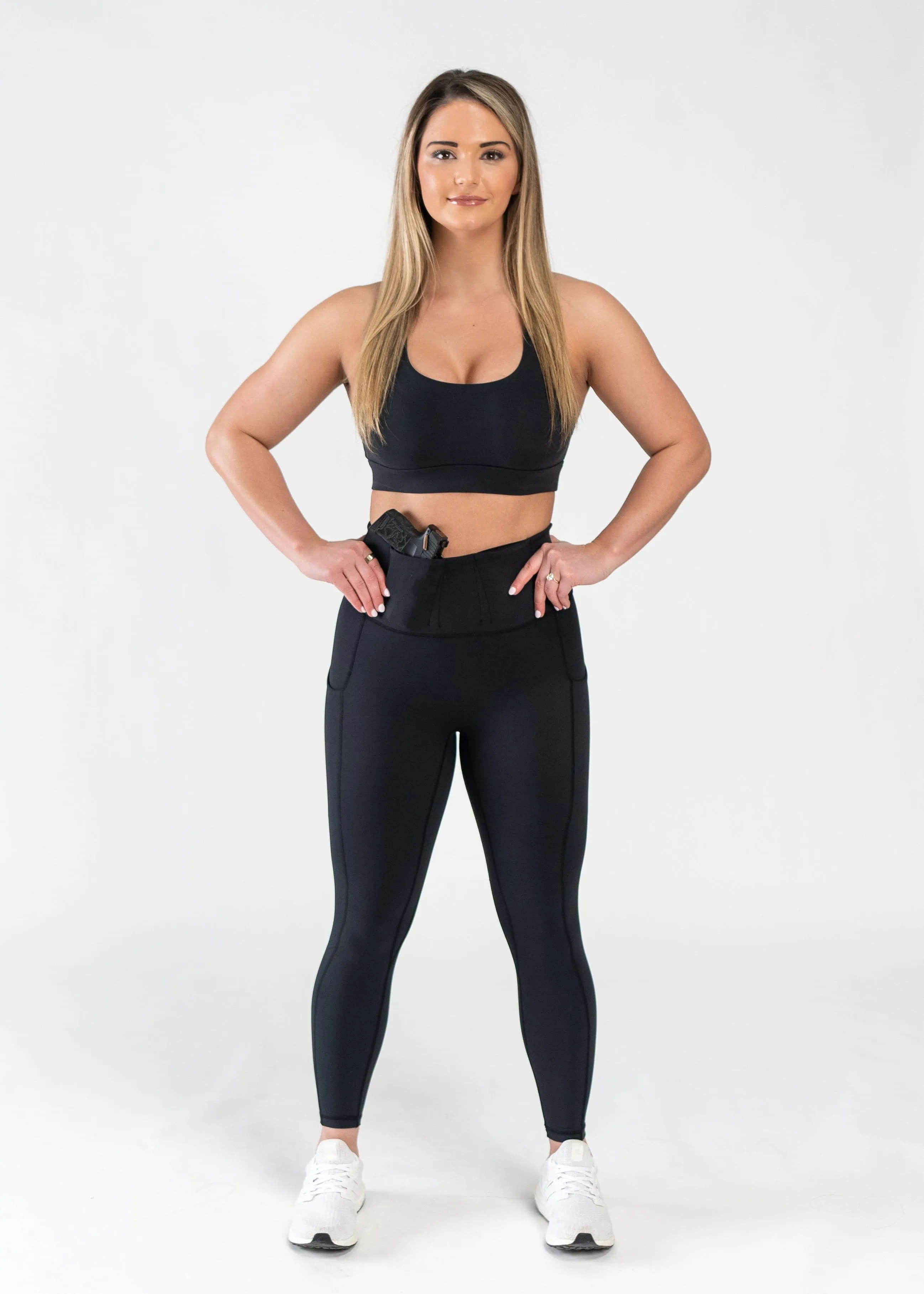 Concealed Carry Leggings With Pockets | Black