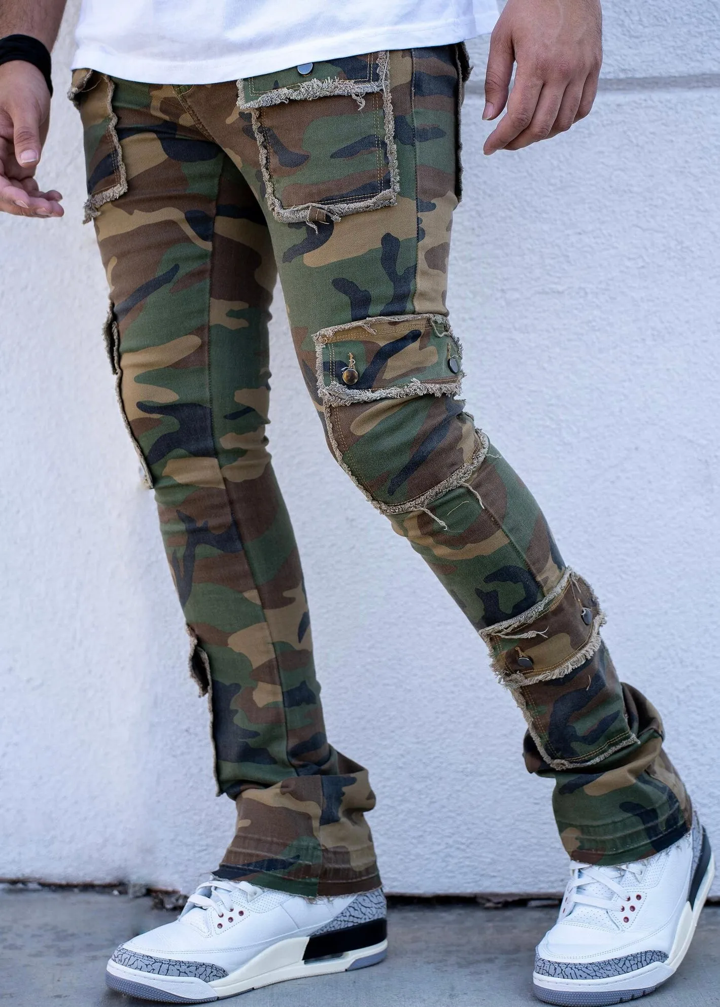 Damati Napoleon Camo Stacked Jeans (DMT-23-009)