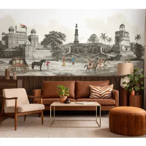 Dilli Chowk Wallpaper in Suneherii Collection