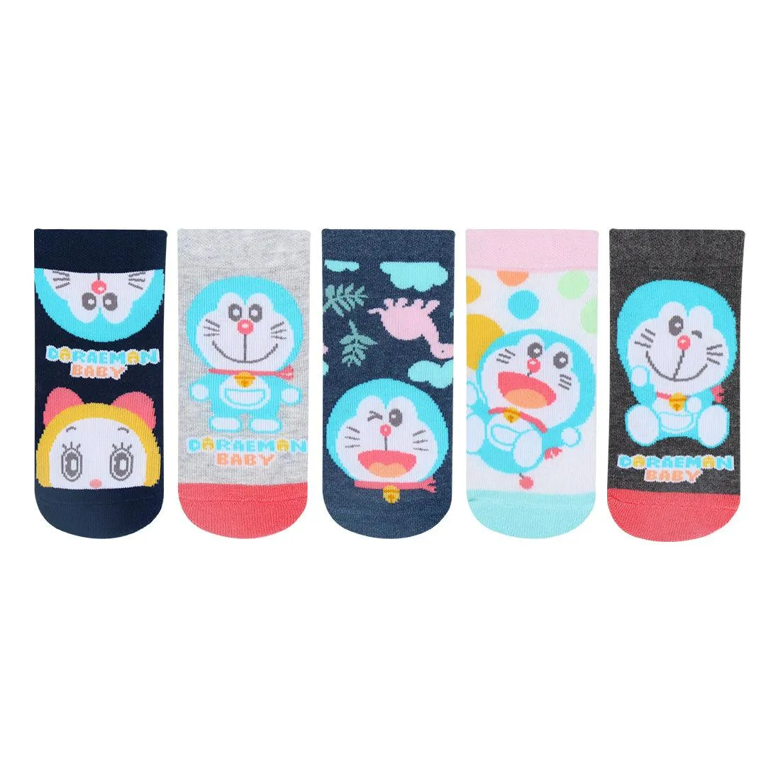 Doraemon Newborn Socks - Pack Of 5