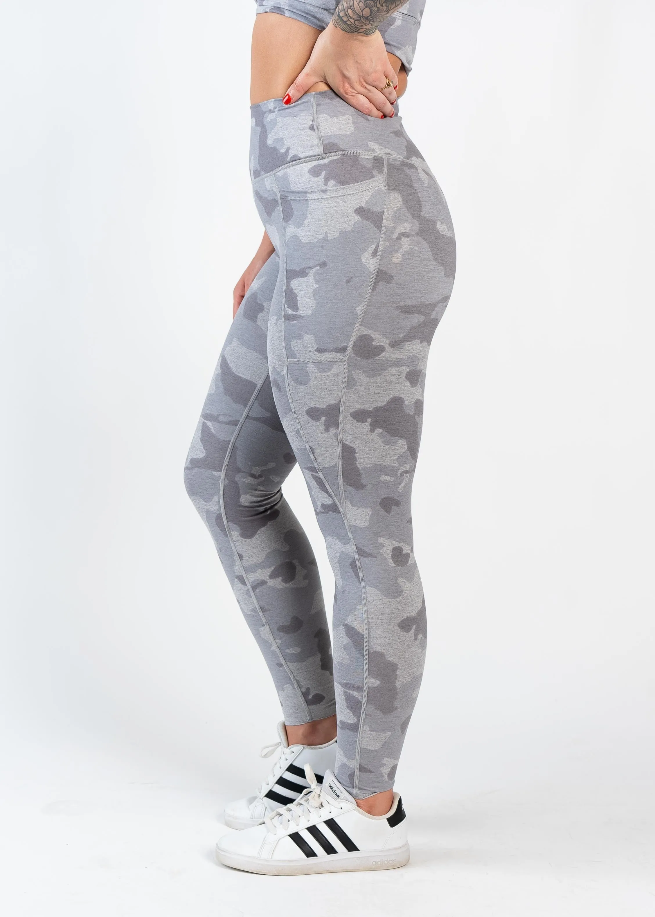 Dream Leggings With Pockets | Grey Camo