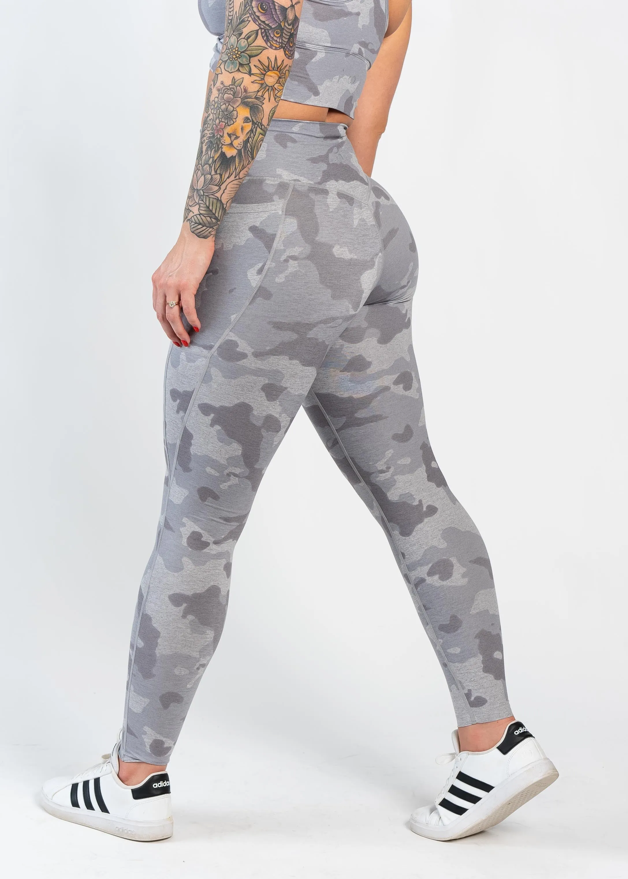 Dream Leggings With Pockets | Grey Camo