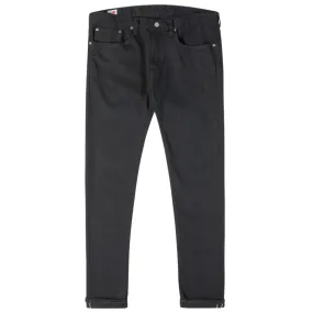 EDWIN 'Made in Japan' Jeans (Slim Tapered) Black Rinsed Kaihara Selvage 12.5oz