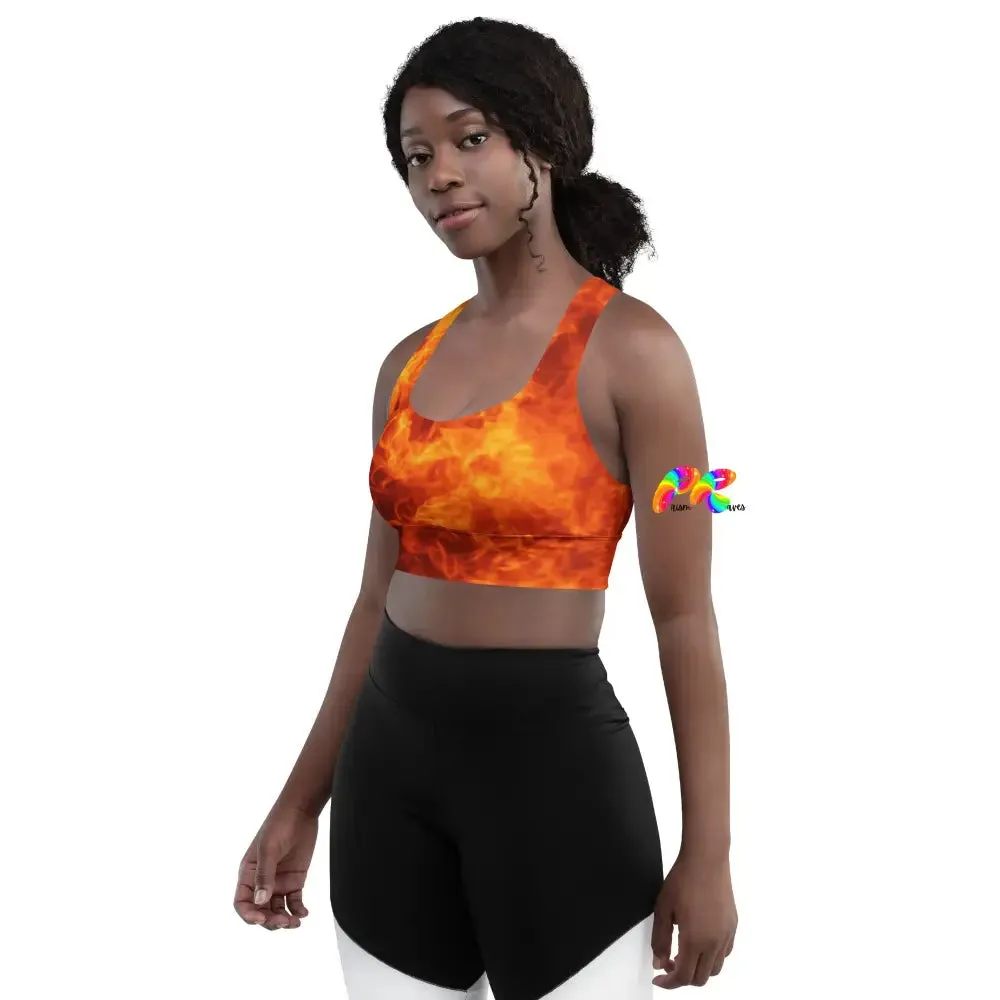 Fire Longline Sports Bra