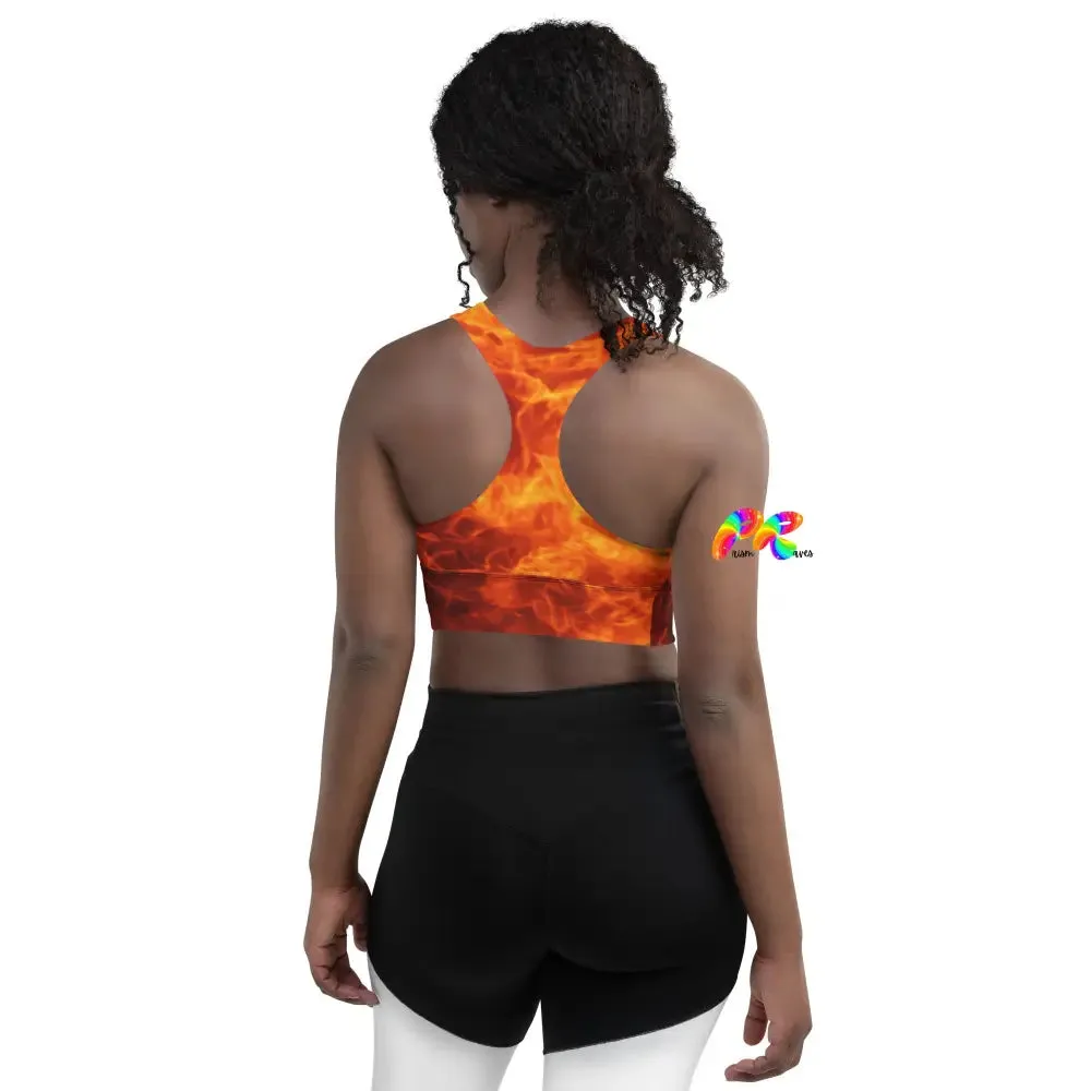 Fire Longline Sports Bra