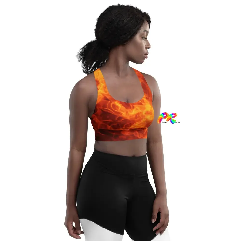 Fire Longline Sports Bra