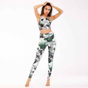 Floral Print Workout Yoga Set