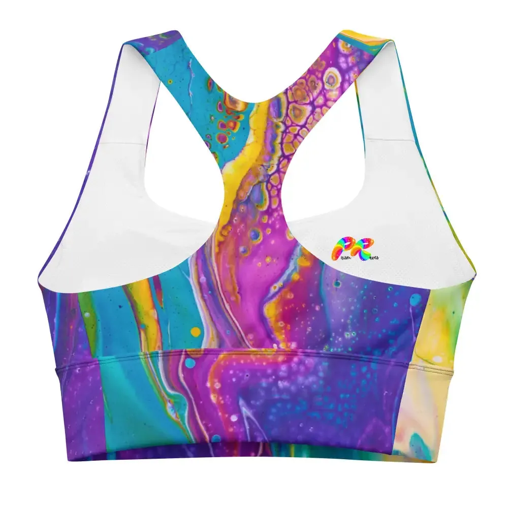 Fluid Palette Festival Longline Sports Bra