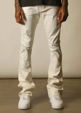 GFTD LA Perry White Stacked Jeans