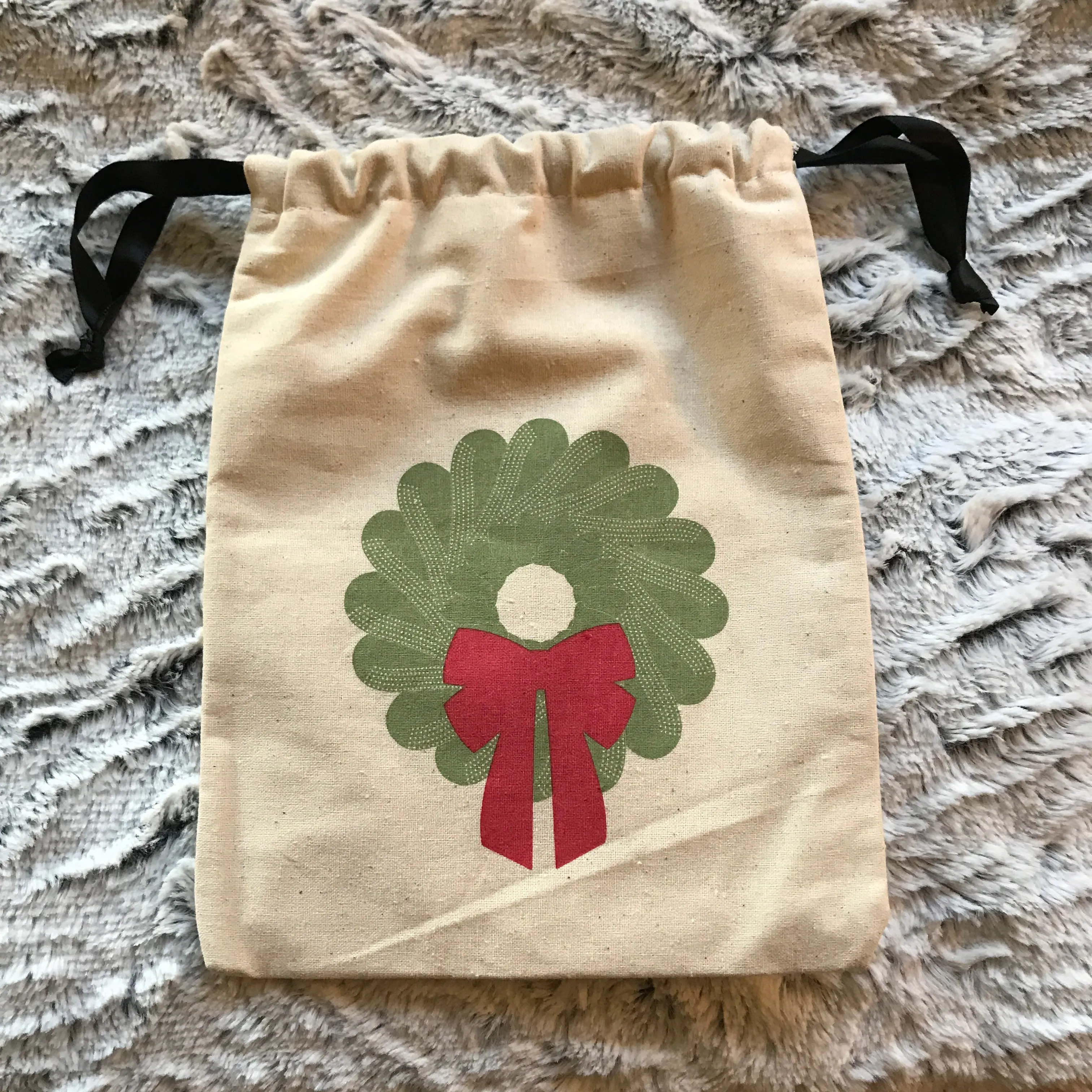 Grip Sock Bag - Grip Sock Wreath Holiday