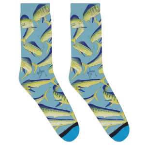 Guy Harvey Mahi Family Socks