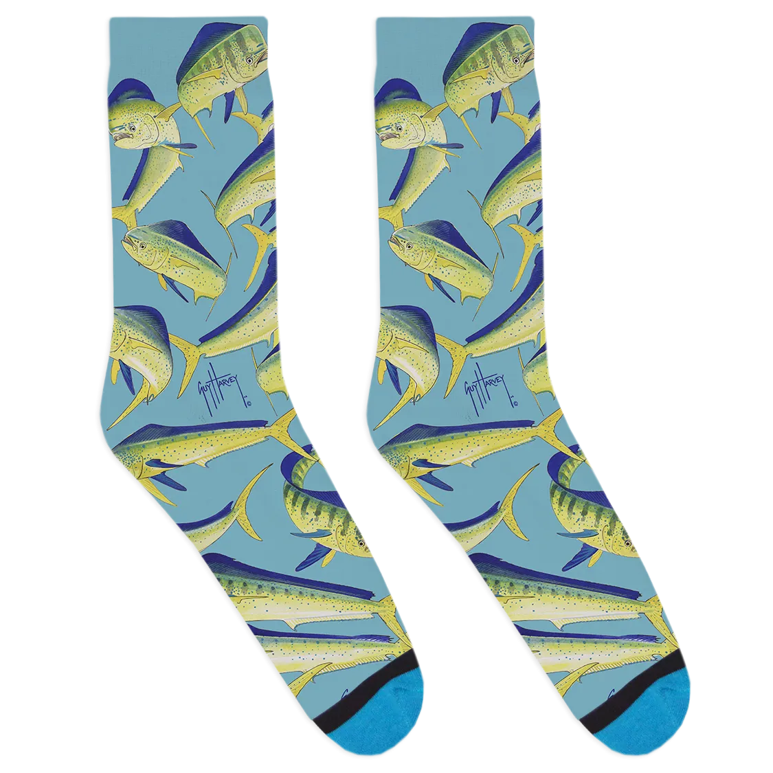 Guy Harvey Mahi Family Socks