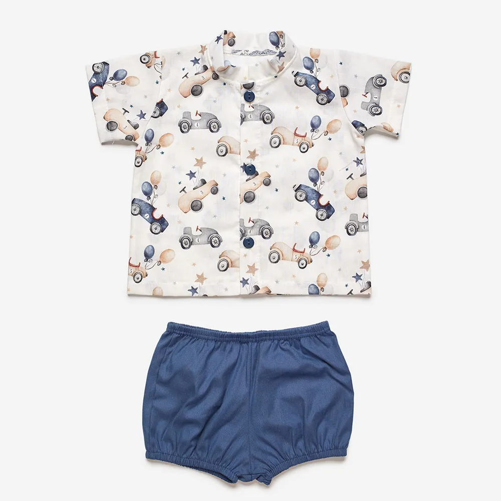 Juliana Boys Cars Shorts Set