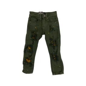 Kids Denimicity Patched Jeans (Olive)