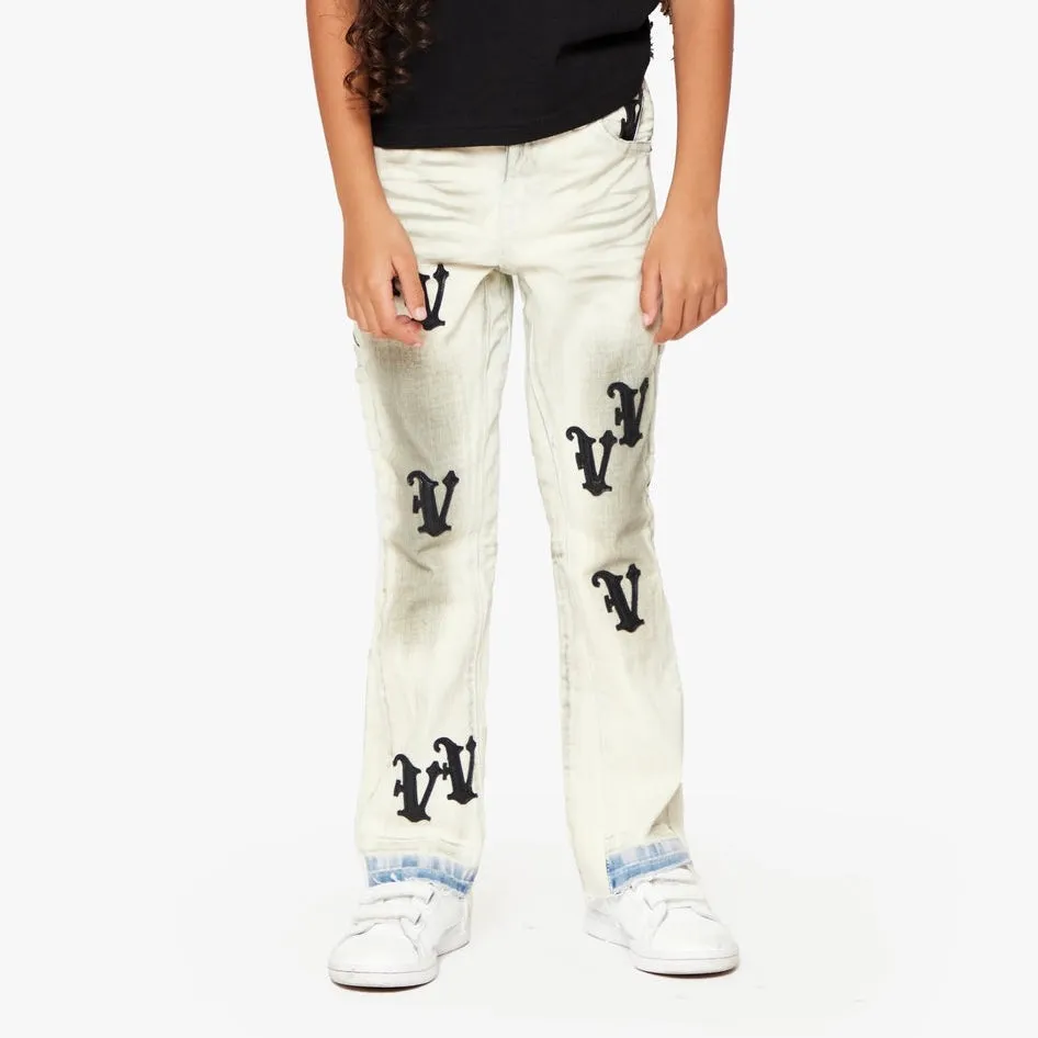 Kids Valabasas VPlay Stacked Jeans