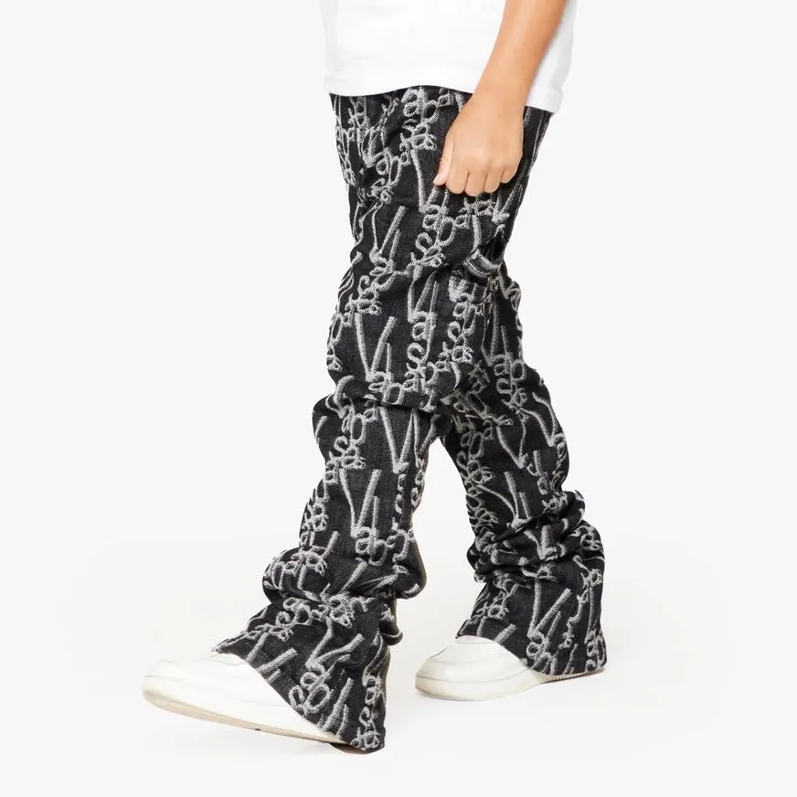 Kids Valabasas VScrawl Stacked Jeans