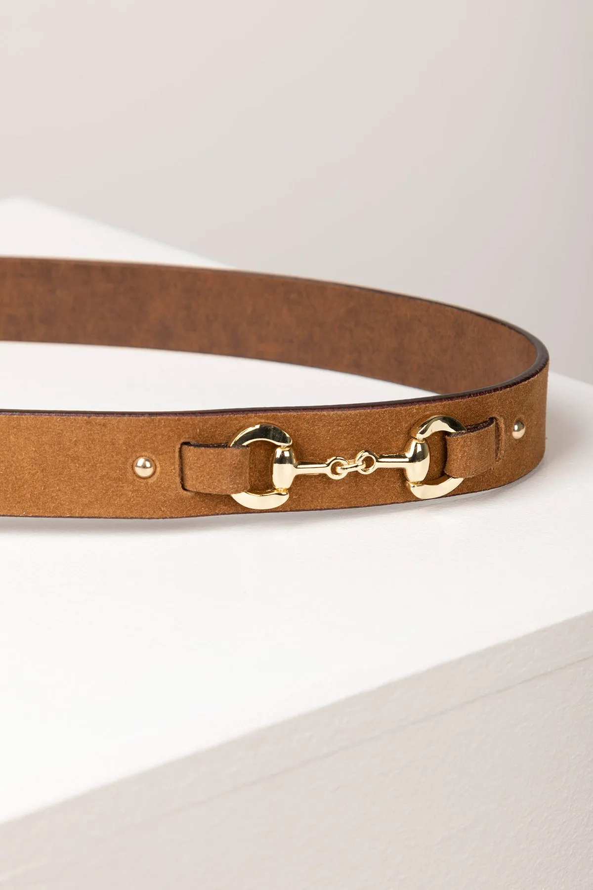 Ladies Suede Snaffle Belt - Lucinda