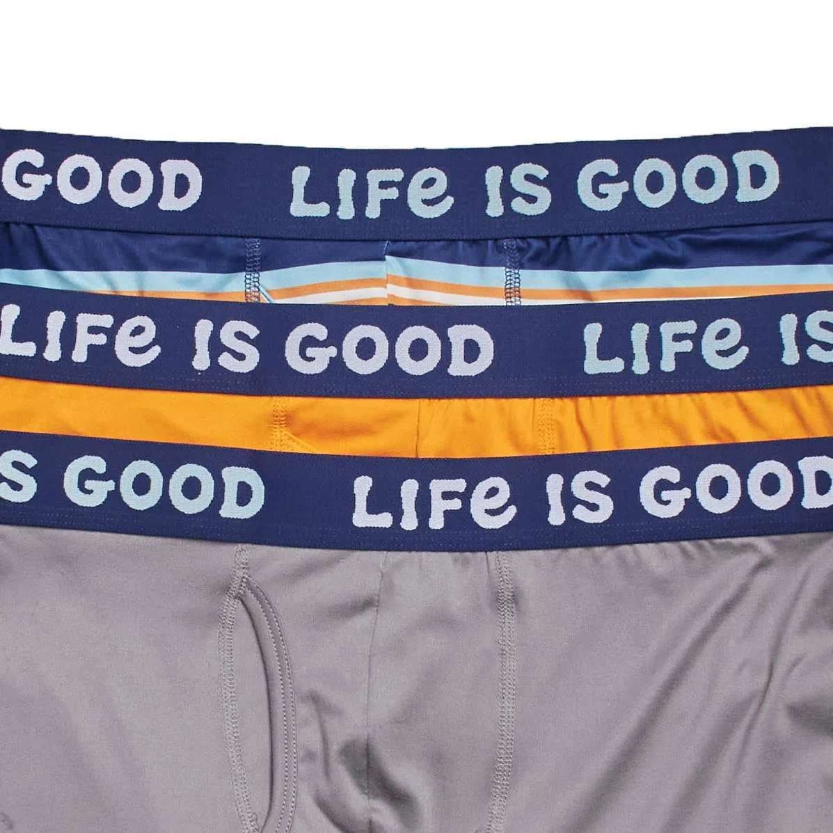 Life is Good Men's 3-Pack Super Soft Boxer Brief